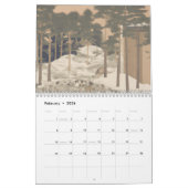 Calendrier peinture traditionnelle japonaise ukiyo-e (Feb 2026)