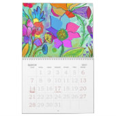 Calendrier Peintures à fleurs (Mar 2027)
