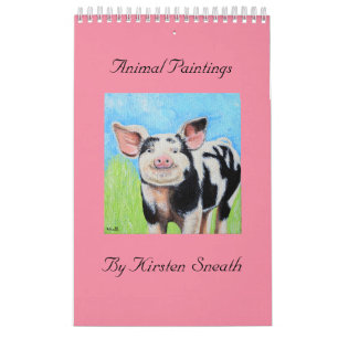 Calendrier Peintures animales de Kirsten Sneath