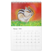 Calendrier Peintures animales de Kirsten Sneath (Feb 2026)