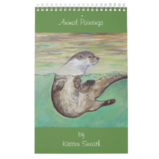 Calendrier Peintures animales de Kirsten Sneath (Protection)
