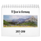 Calendrier Peintures d'aquarelle des paysages allemands (Protection)