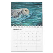 Calendrier Peintures de loutres (Feb 2027)
