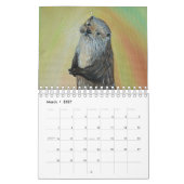 Calendrier Peintures de loutres (Mar 2027)