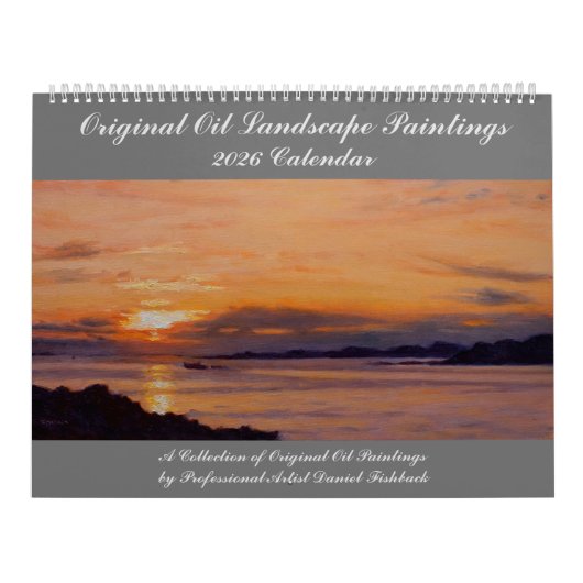 Calendrier Peintures de paysages originaux 2026 (Protection)