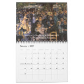 Calendrier Peintures d'impressionnisme vintage (Feb 2027)