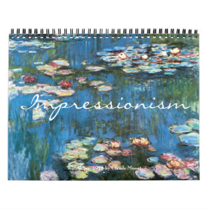 Calendrier Peintures d'impressionnisme vintage