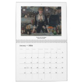 Calendrier Peintures impressionnistes célèbres ~ Changement à (Jan 2026)