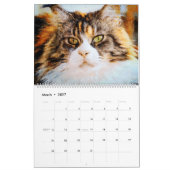 Calendrier Peintures mignonnes d'aquarelle de chats de (Mar 2027)