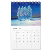 Calendrier Peintures originales de Vista de saison (Feb 2026)