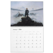 Calendrier Peintures romantiques Peintures célèbres Peintres  (Jan 2026)