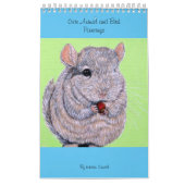Calendrier Peintures sur les animaux et les oiseaux mignons (Protection)