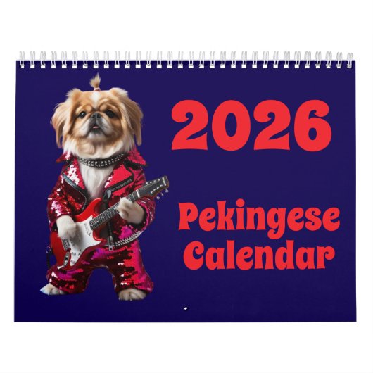 Calendrier Pekingese Calendar (Protection)
