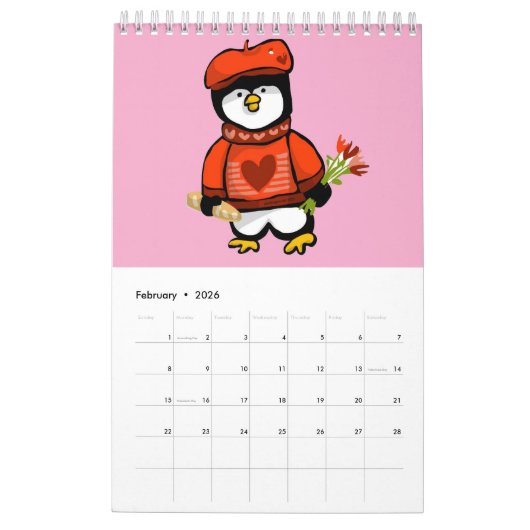 Calendrier Penguins 365 (Feb 2026)