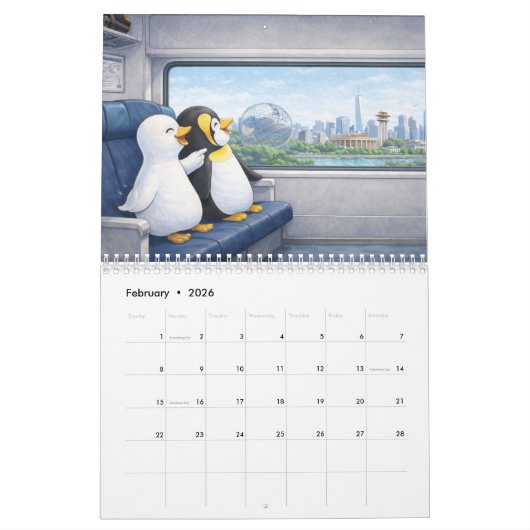 Calendrier Penguin's Visit to NYC (Feb 2026)