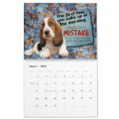 Calendrier Pensées hilarantes de mon Basset Hound (Mar 2026)