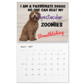 Calendrier Pensées hilarantes de Mon Labradoodle (Mar 2027)