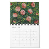Calendrier Peony Art (5,5 po x 7 po) (Feb 2026)