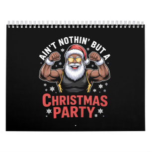 Calendrier Père Noël afro-américain Pyjama de Noël