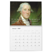 Calendrier Pères fondateurs et citations limitées de (Jan 2027)