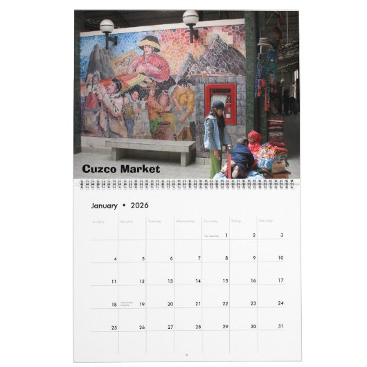 Calendrier Pérou (Jan 2026)