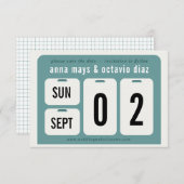 Calendrier perpétuel Enregistrer la carte Date (Devant / Derrière)