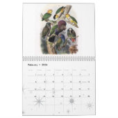 Calendrier perroquet, collection d'oiseau (Feb 2026)