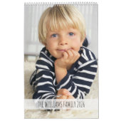 Calendrier Personalized Photo Fun Family Quotes Modern (Protection)