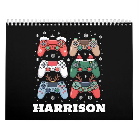 Calendrier Personalized Santa Gaming Controller Gamer Xmas (Protection)