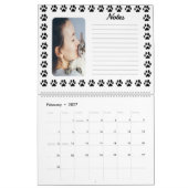 Calendrier personnalisable avec Motif Empreinte de (Feb 2027)