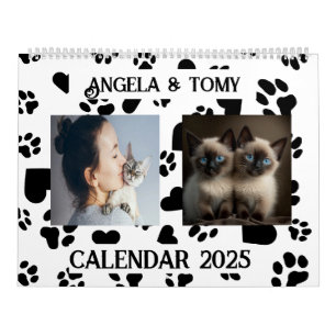 Calendrier personnalisable avec Motif Empreinte de
