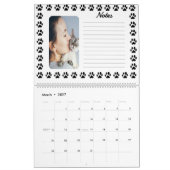 Calendrier personnalisable avec Motif Empreinte de (Mar 2027)