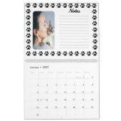 Calendrier personnalisable avec Motif Empreinte de (Jan 2027)