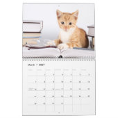 Calendrier personnalisable de chats (Mar 2027)