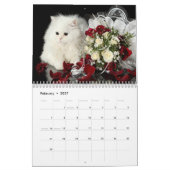 Calendrier personnalisable de chats (Feb 2027)