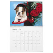 Calendrier personnalisable de chiens (Feb 2027)