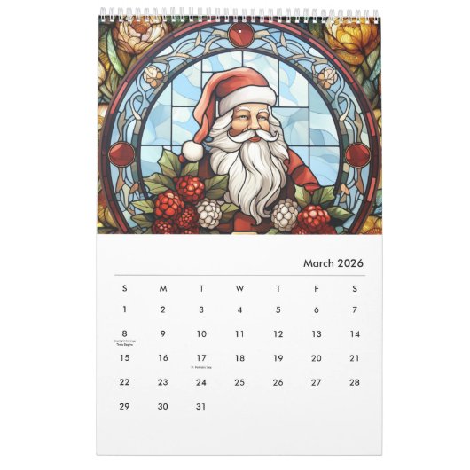 Calendrier Personnalisable Père Noël Calander Pour Cadeau De  (Mar 2026)