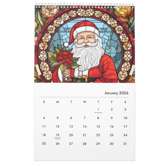 Calendrier Personnalisable Père Noël Calander Pour Cadeau De  (Jan 2026)