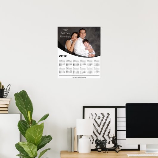 Calendrier personnalisé 2018 avec photo DIY Poster (Bureau à domicile)