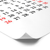 Calendrier personnalisé 2023 Poster à créer soi-mê (Coin)