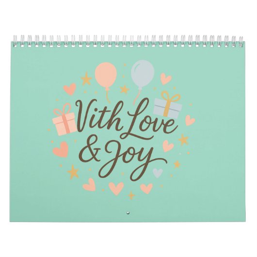 Calendrier personnalisé 2025 - élégant, fonctionne (Protection)