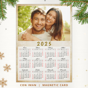 Calendrier personnalisé 2025 en espagnol Magnet ph