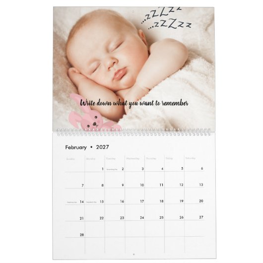 Calendrier personnalisé 2026 avec conception de me (Feb 2027)