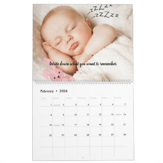 Calendrier personnalisé 2026 avec conception de me