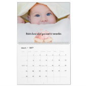 Calendrier personnalisé 2026 avec conception de me (Mar 2027)