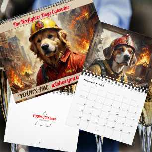 Calendrier Personnalisé 2026 Les Chiens des Pompie