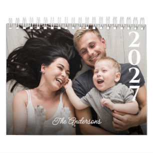 Calendrier personnalisé 2027 avec photos et texte