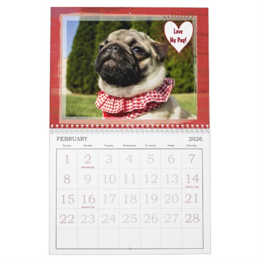 Calendrier personnalisé d'aventure d'image de (Feb 2026)