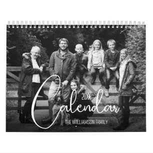 Calendrier personnalisé de 12 mois pour la famille