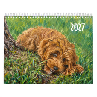 Calendrier personnalisé Golden Doodle